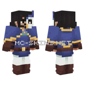 Ami Blue Outfit Minecraft skin