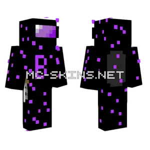 Among Us Blue Endermite Minecraft skin