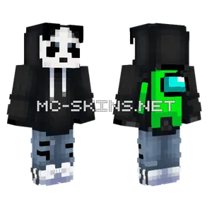 Among Us Panda Minecraft skin