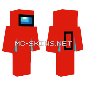 Among Us Red Minecraft skin