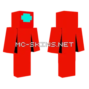Among Us Red Minecraft skin