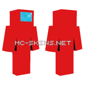 Among Us Red Sus Minecraft skin