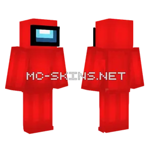Amongus Red Minecraft skin