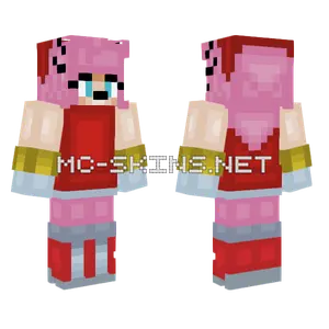 Amy Rosie of Amy Rose Minecraft skin