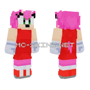 Amy Sonic Adventure Minecraft skin
