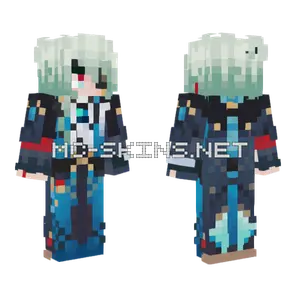Anaxa Honkai Star Rail Minecraft skin
