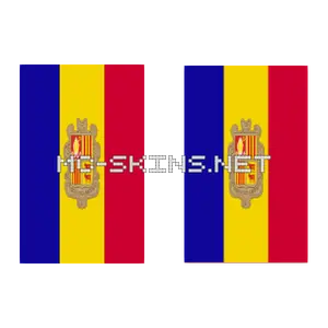 Andorra Flag cape, outside and lining