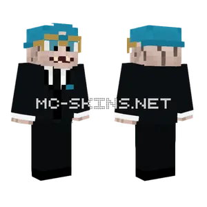 Androelegeante2 Blue Hat Minecraft skin