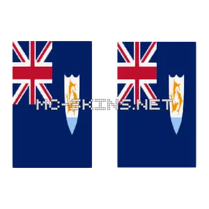 Anguilla Flag cape, outside and lining
