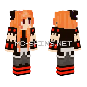 Animaded Nether Prinses Minecraft skin