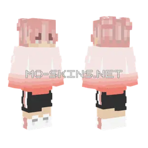 Anime Boy Pink Minecraft skin