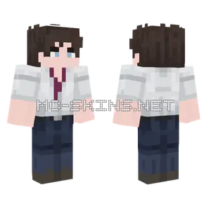 Anime School Boy Minecraft skin