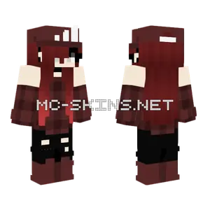 Ann Red Plaid Girl Minecraft skin