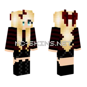Annie Black Outfit Minecraft skin