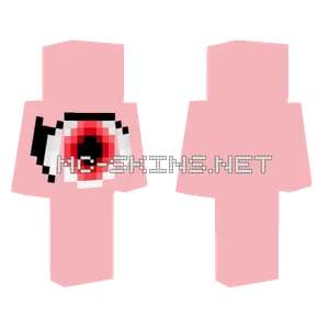 Announcement Red Eye Pixel Minecraft skin