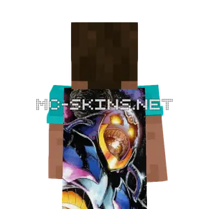 Anti-Monitor cape, outside and lining