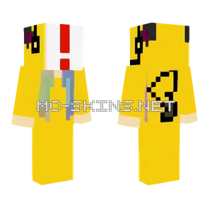 Anuncement Yellow Suit Minecraft skin