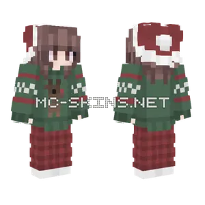 Anya Christmas Skin Minecraft skin