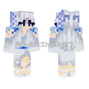Aokiizumiya Ocean Ice Queen Minecraft skin