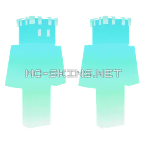Aqua Blorb King Minecraft skin