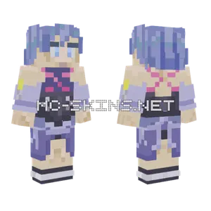 Aqua Girl Minecraft skin