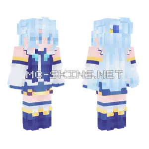 Aqua Girl Skin Minecraft skin