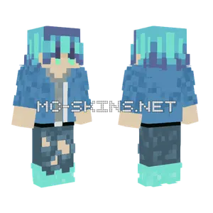 Aqua Hair Boy