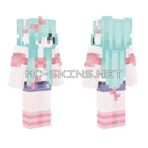 Aqua Hair Girl