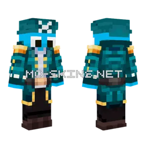 Aqualor Blue Outfit Minecraft skin