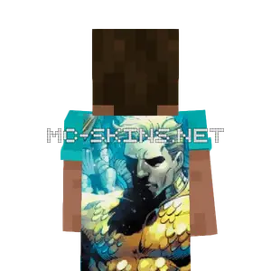 Aquaman cape, outside and lining