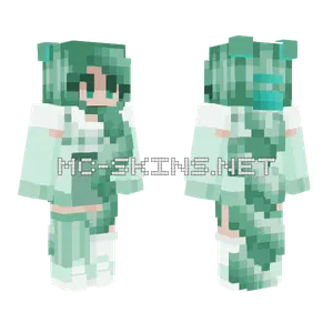 Aquamarine Wings of Fire Minecraft skin