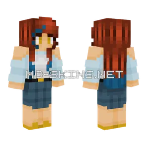 Aquarius Hooman Female Minecraft skin
