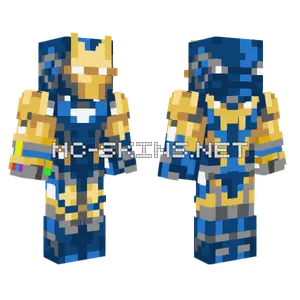 Aquatic Lego Infinity Gauntlet Minecraft skin