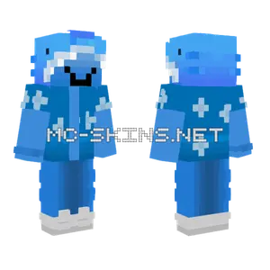 Aquatic Summer Shark Minecraft skin