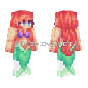 Ariel The Little Mermaid Minecraft skin
