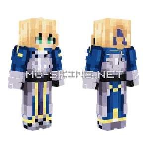 Artoria Pendragon Saber Minecraft skin