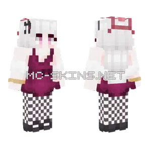Asagi Mutsuki Dress Minecraft skin