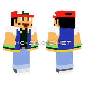 Ash Ketchum Minecraft skin