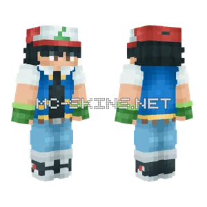Ash Ketchum Outfit Minecraft skin