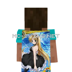 Asia Argento Maid cape, outside and lining