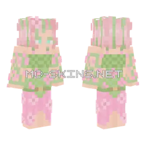 Asterraevy Pink Green Outfit Minecraft skin