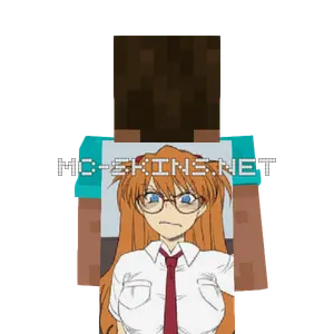 Asuka Langley Angry cape, outside and lining