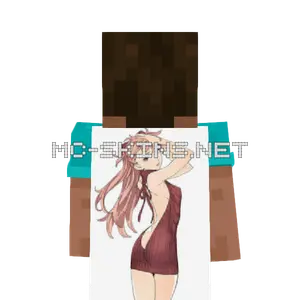 Asuka Langley Sweater cape, outside and lining