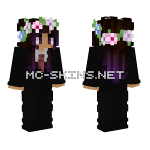 Atebobo Tuxedo Flower Crown Minecraft skin