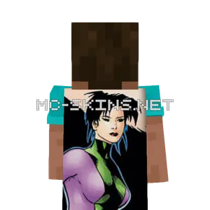 Atom Girl cape, outside and lining
