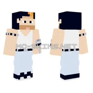 Auron Mercury Minecraft skin