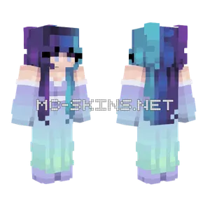 Aurora Borealis Girl Minecraft skin