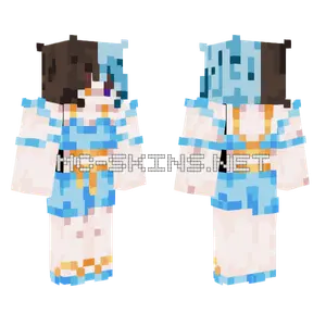 Aurora Verano Plata Minecraft skin