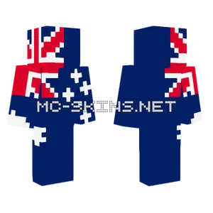 Australia Flag Minecraft skin