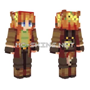 Autumn Fox Adventure Minecraft skin